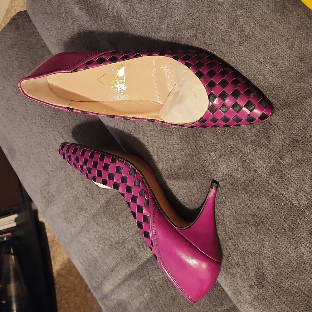 Elegant Pink and Black Heels